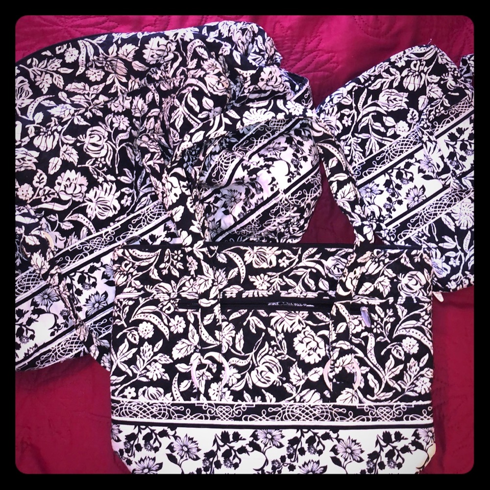 Marie Osmond Matching B&W Soft Travel Set-3 Piece